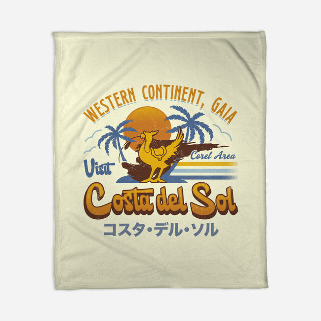 Costa Del Sol Vintage-None-Fleece-Blanket-LAGELANTEE