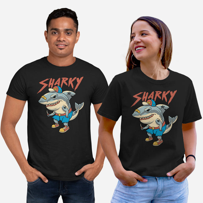 Sharky Boy-Unisex-Basic-Tee-vp021