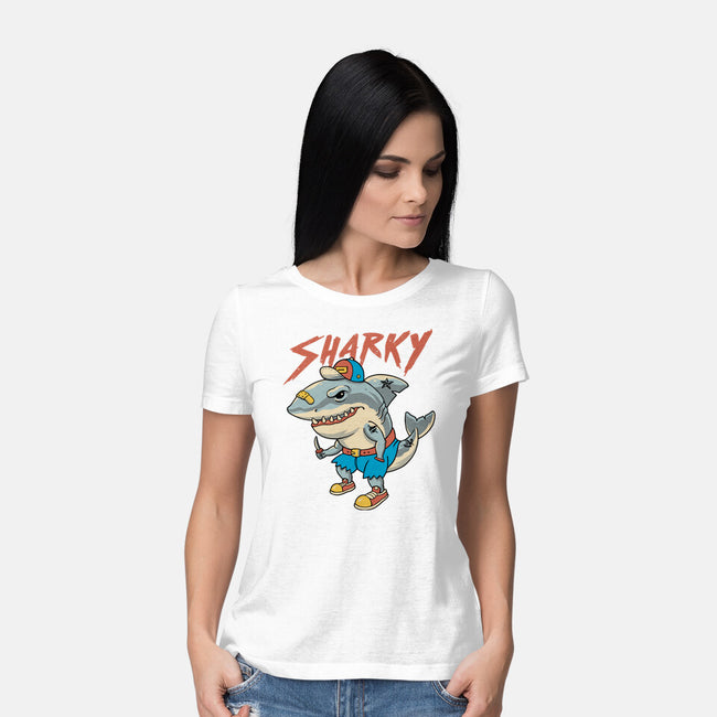 Sharky Boy-Womens-Basic-Tee-vp021