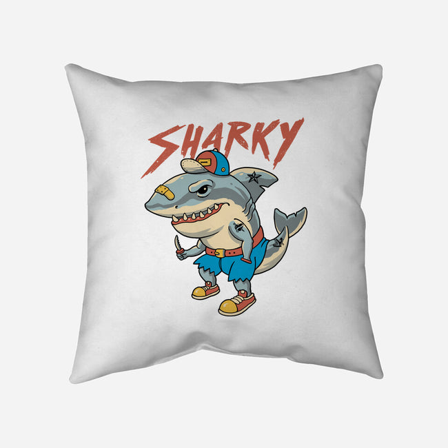 Sharky Boy-None-Removable Cover-Throw Pillow-vp021