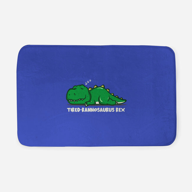 Tiredrannosaurus-rex-None-Memory Foam-Bath Mat-turborat14