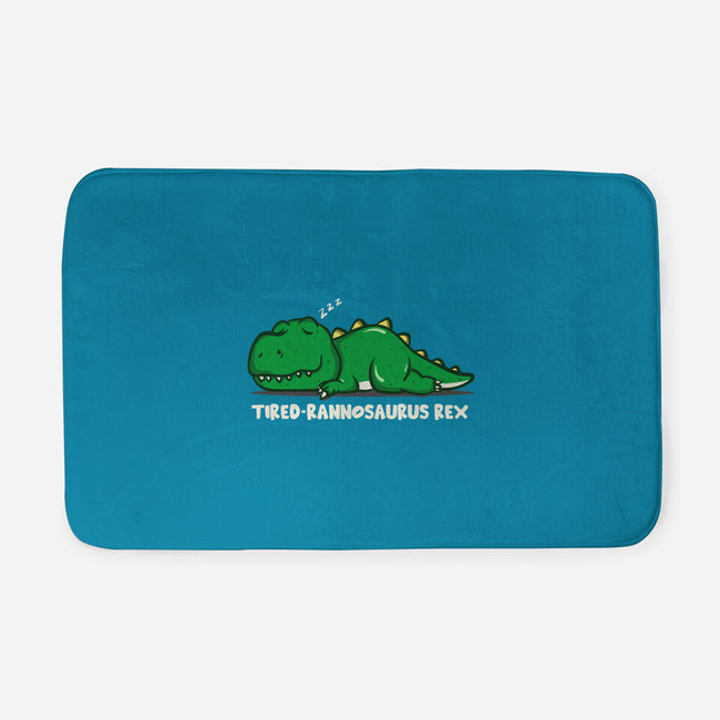 Tiredrannosaurus-rex-None-Memory Foam-Bath Mat-turborat14