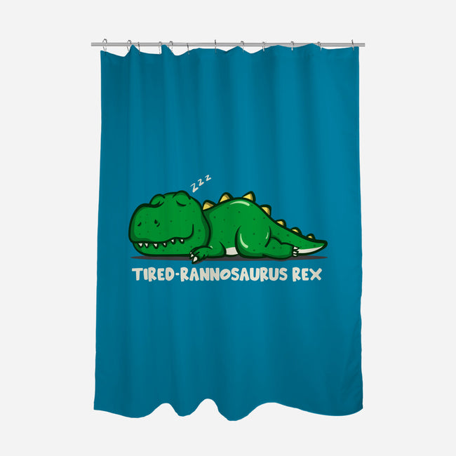 Tiredrannosaurus-rex-None-Polyester-Shower Curtain-turborat14