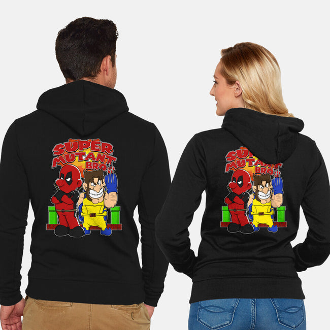 Super Mutant Bros-Unisex-Zip-Up-Sweatshirt-Nieco