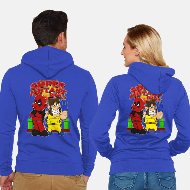 Super Mutant Bros-Unisex-Zip-Up-Sweatshirt-Nieco