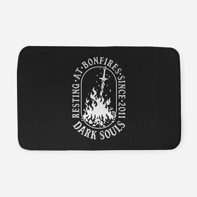 Resting At Bonfires-None-Memory Foam-Bath Mat-demonigote