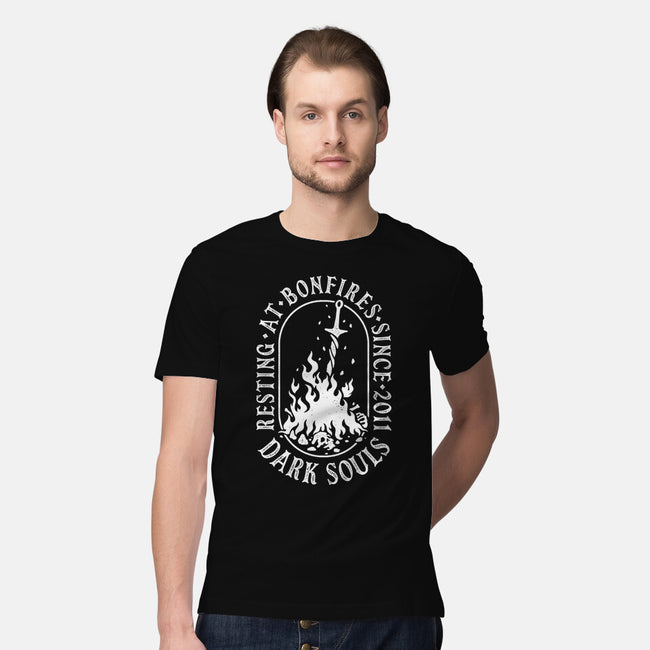 Resting At Bonfires-Mens-Premium-Tee-demonigote