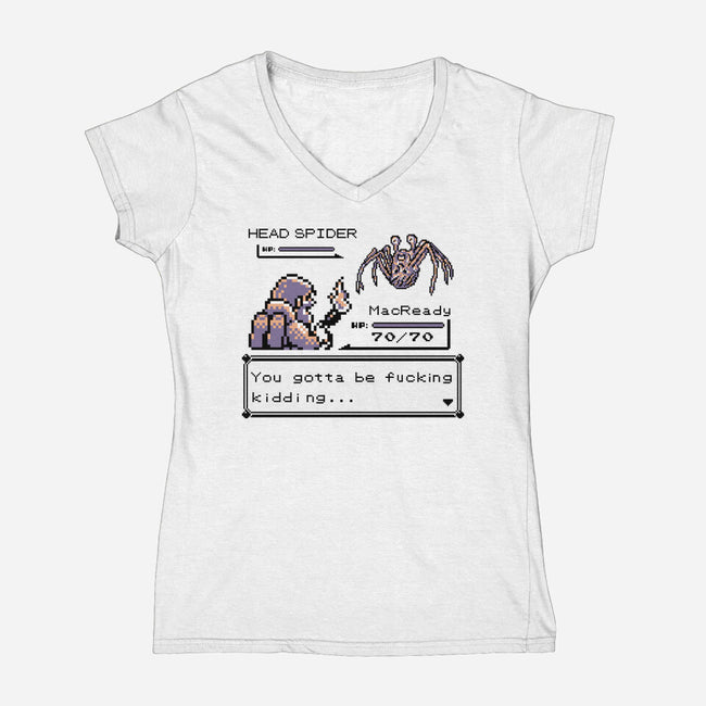 Pocket Thing-Womens-V-Neck-Tee-demonigote