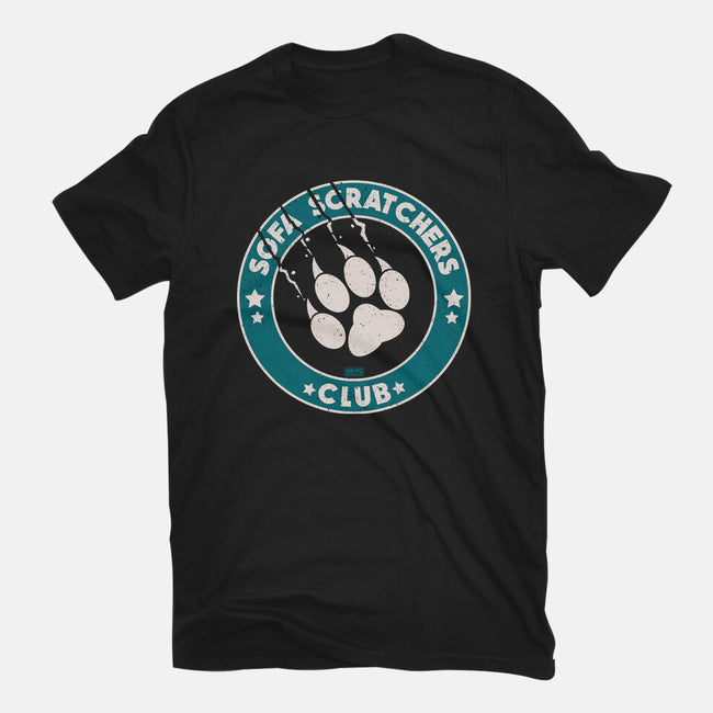 Sofa Scratching Paws Club-Womens-Fitted-Tee-worlddominationforcats