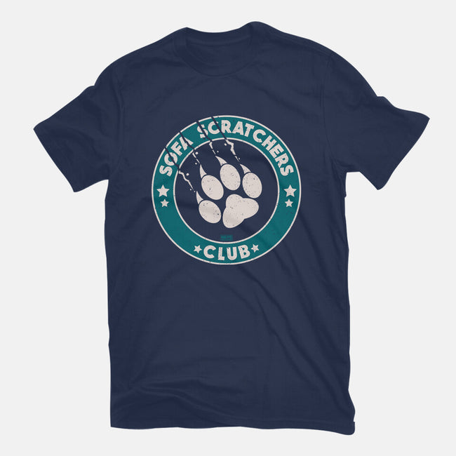 Sofa Scratching Paws Club-Unisex-Basic-Tee-worlddominationforcats