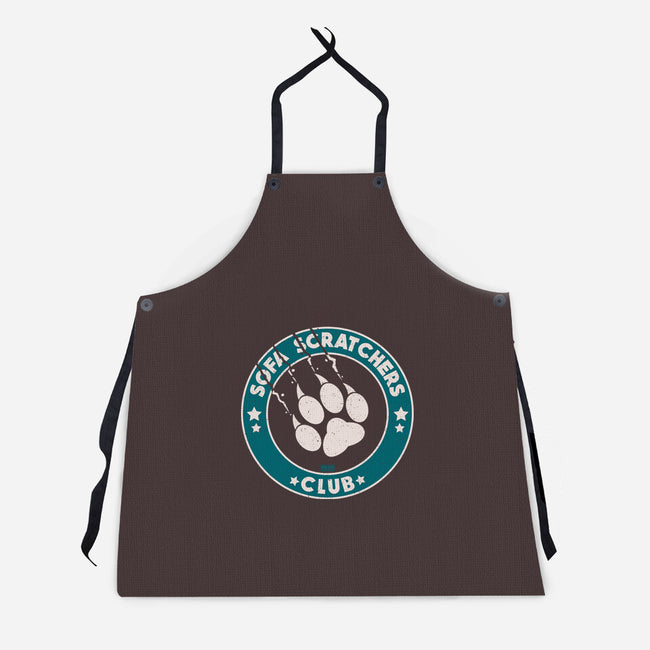 Sofa Scratching Paws Club-Unisex-Kitchen-Apron-worlddominationforcats