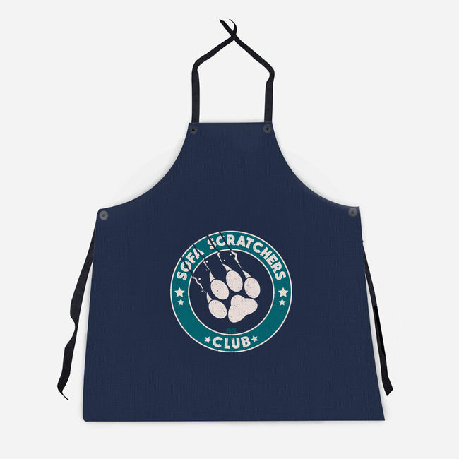 Sofa Scratching Paws Club-Unisex-Kitchen-Apron-worlddominationforcats