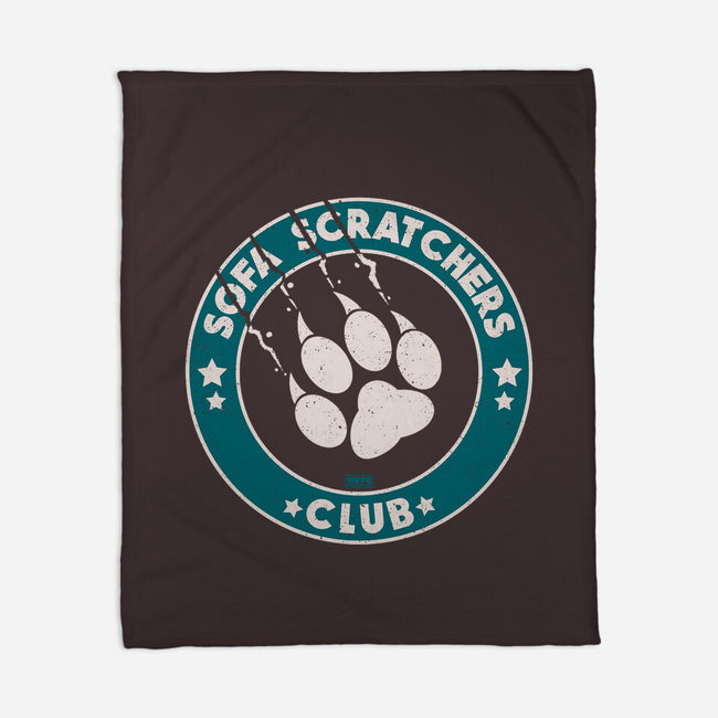 Sofa Scratching Paws Club-None-Fleece-Blanket-worlddominationforcats