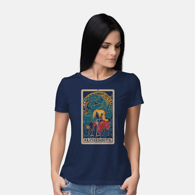 Alchemists Tarot Card-Womens-Basic-Tee-naomori