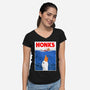 HONKS-Womens-V-Neck-Tee-demonigote