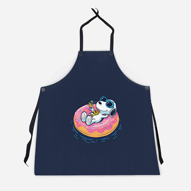 Donut Worry Be Happy-Unisex-Kitchen-Apron-Gamma-Ray