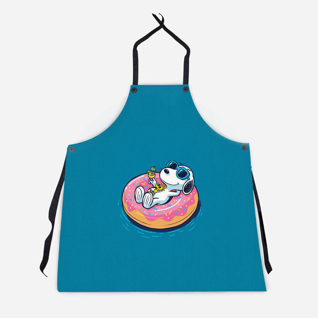 Donut Worry Be Happy-Unisex-Kitchen-Apron-Gamma-Ray