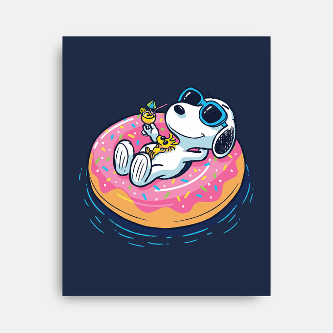 Donut Worry Be Happy-None-Stretched-Canvas-Gamma-Ray