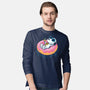 Donut Worry Be Happy-Mens-Long Sleeved-Tee-Gamma-Ray