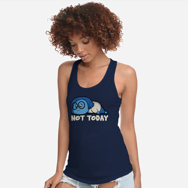 Sad Today-Womens-Racerback-Tank-turborat14