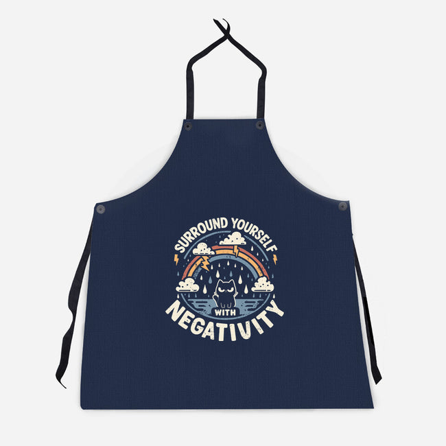 Surround Yourself With Negativity-Unisex-Kitchen-Apron-BridgeWalker