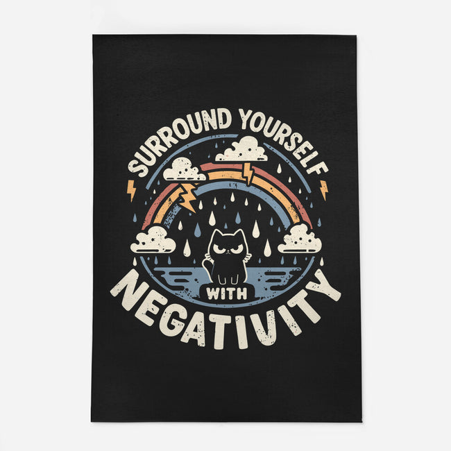 Surround Yourself With Negativity-None-Indoor-Rug-BridgeWalker