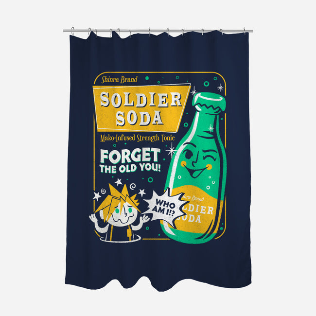 Soldier Soda-None-Polyester-Shower Curtain-Aarons Art Room