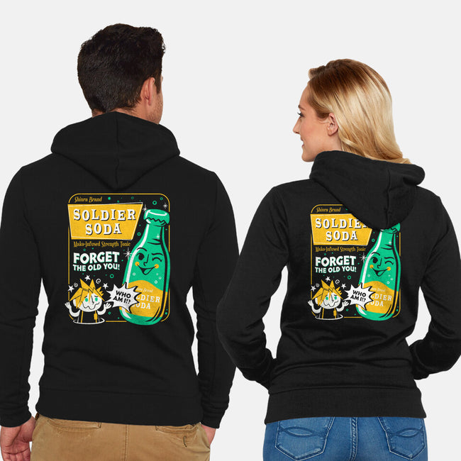 Soldier Soda-Unisex-Zip-Up-Sweatshirt-Aarons Art Room