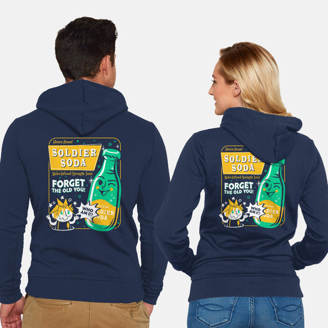 Soldier Soda-Unisex-Zip-Up-Sweatshirt-Aarons Art Room