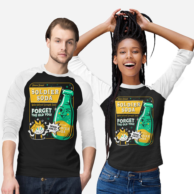 Soldier Soda-Unisex-Baseball-Tee-Aarons Art Room