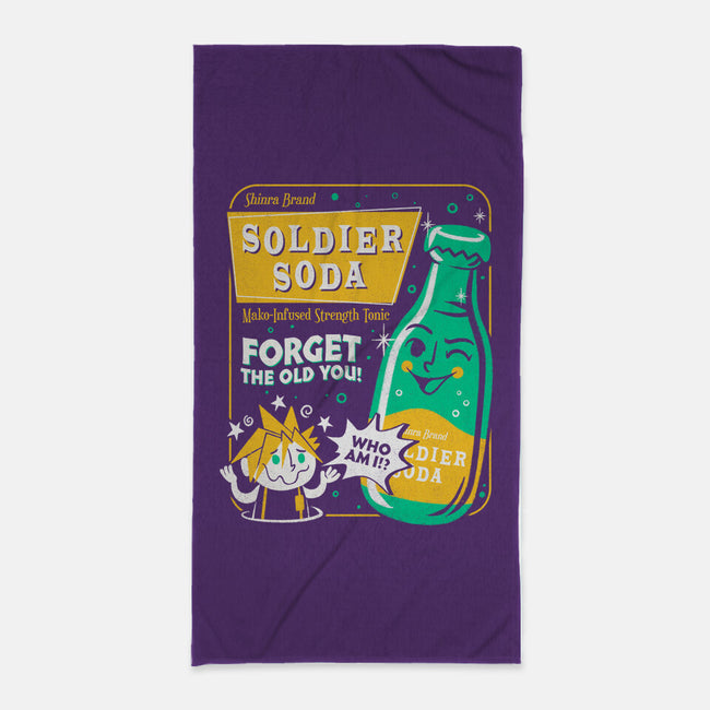 Soldier Soda-None-Beach-Towel-Aarons Art Room