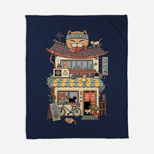 Cat Cafe-None-Fleece-Blanket-vp021