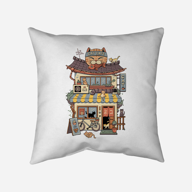 Cat Cafe-None-Removable Cover-Throw Pillow-vp021