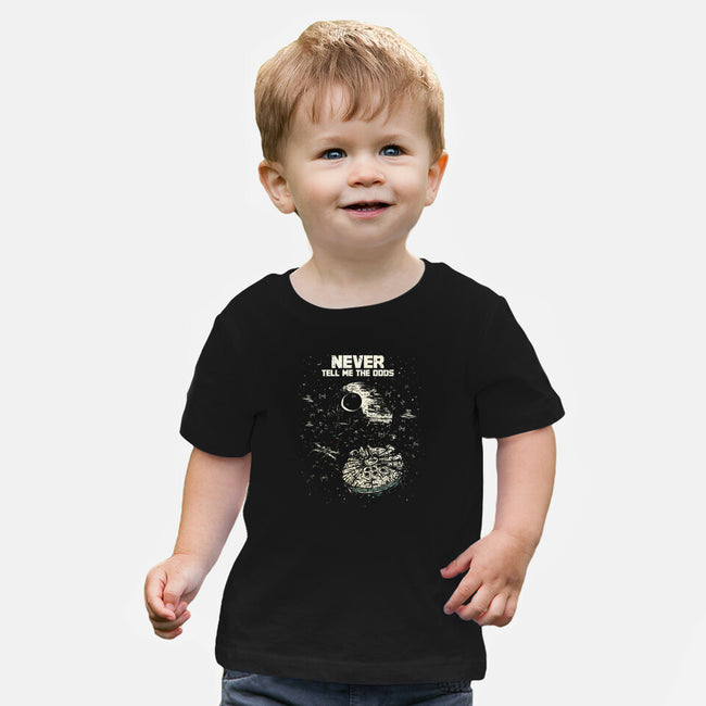 Never Tell Me The Odds-Baby-Basic-Tee-kg07