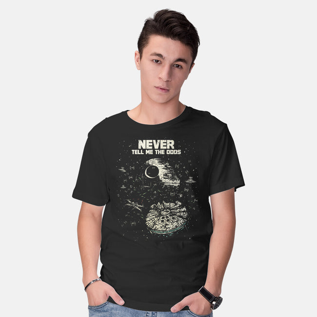 Never Tell Me The Odds-Mens-Basic-Tee-kg07