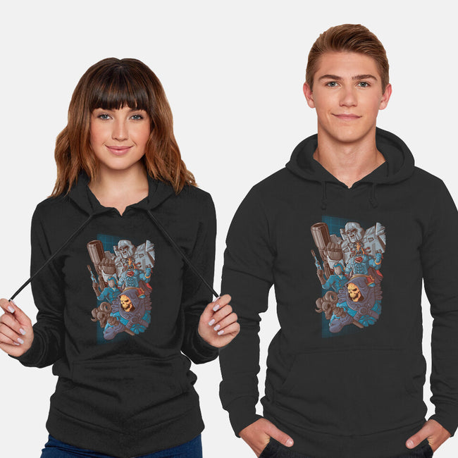 Villains Clash-Unisex-Pullover-Sweatshirt-Skullpy