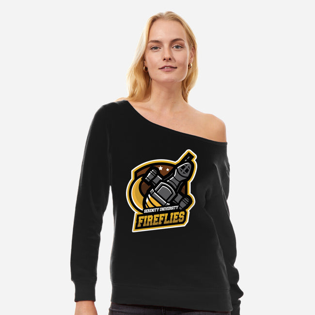 Serenity University-Womens-Off Shoulder-Sweatshirt-jrberger