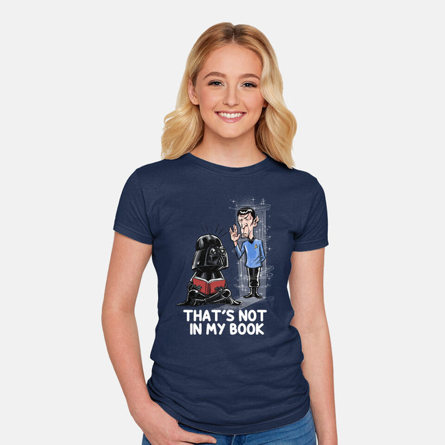 Not In My Book-Womens-Fitted-Tee-zascanauta