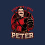 Peter Love Dead Hero-Womens-V-Neck-Tee-Studio Mootant