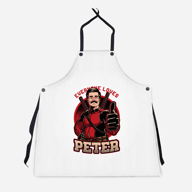 Peter Love Dead Hero-Unisex-Kitchen-Apron-Studio Mootant