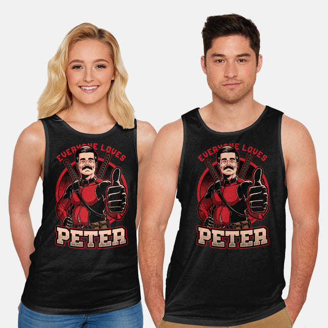 Peter Love Dead Hero-Unisex-Basic-Tank-Studio Mootant