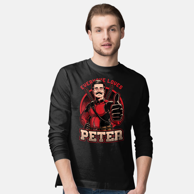 Peter Love Dead Hero-Mens-Long Sleeved-Tee-Studio Mootant