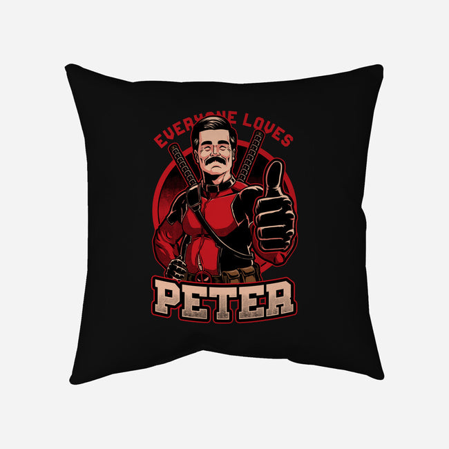 Peter Love Dead Hero-None-Removable Cover-Throw Pillow-Studio Mootant