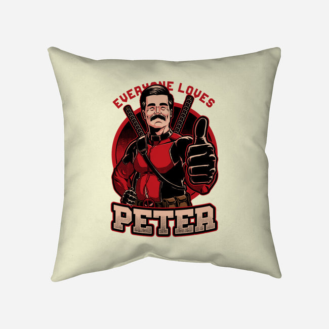 Peter Love Dead Hero-None-Removable Cover-Throw Pillow-Studio Mootant