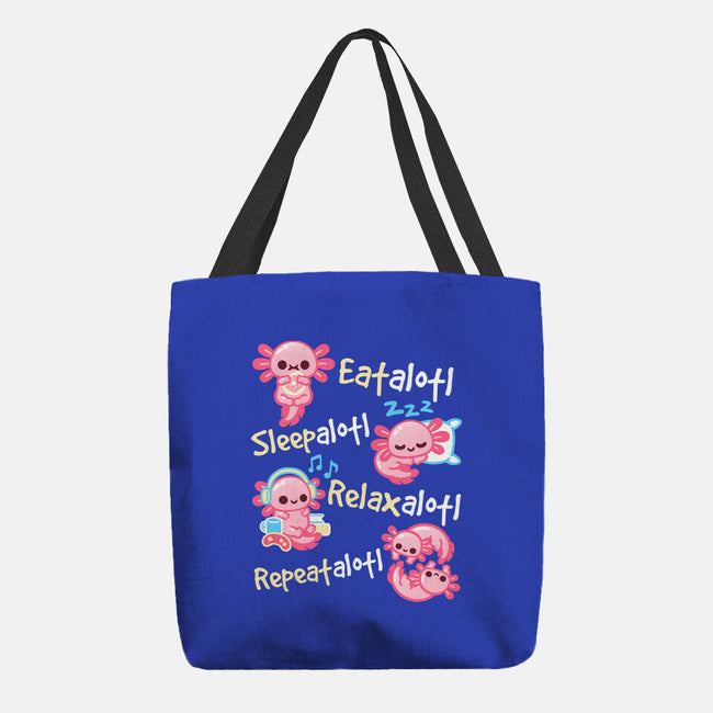 Axolotl Simple Life-None-Basic Tote-Bag-NemiMakeit