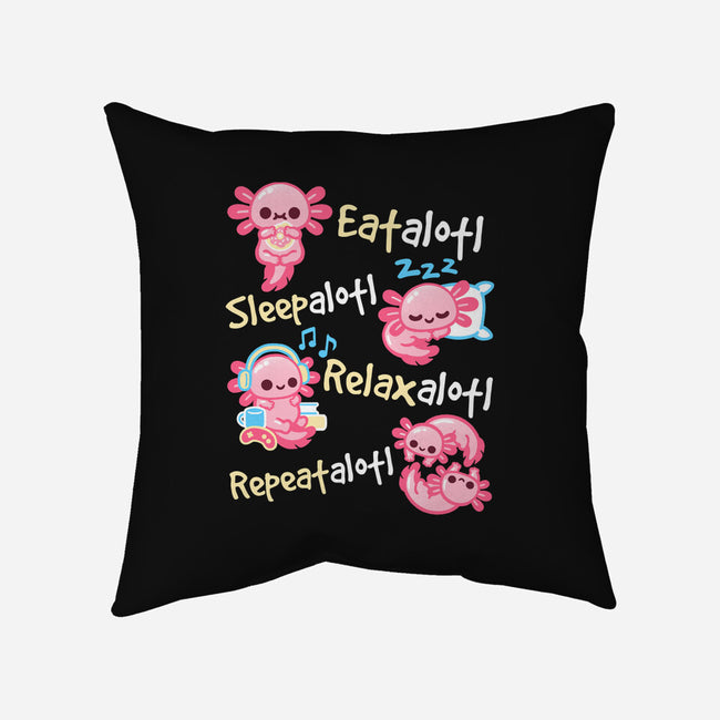 Axolotl Simple Life-None-Removable Cover-Throw Pillow-NemiMakeit