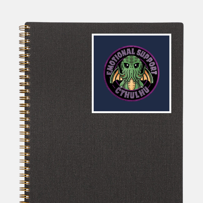 Emotional Support Cthulhu-None-Glossy-Sticker-fanfreak1