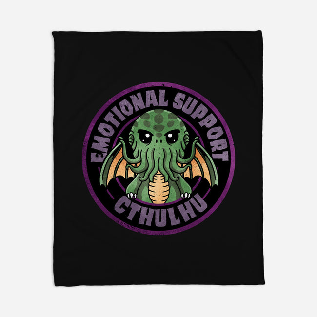 Emotional Support Cthulhu-None-Fleece-Blanket-fanfreak1