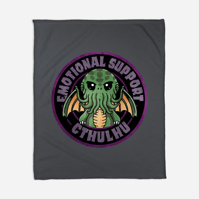 Emotional Support Cthulhu-None-Fleece-Blanket-fanfreak1