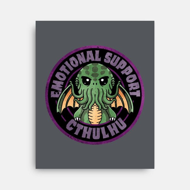 Emotional Support Cthulhu-None-Stretched-Canvas-fanfreak1